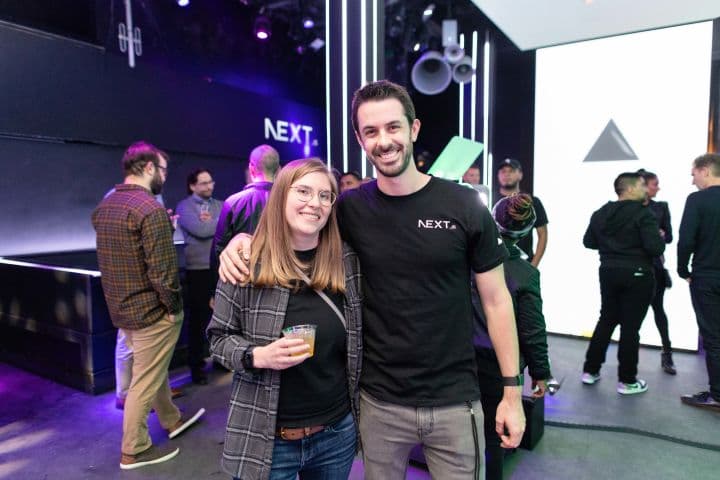 a man and a woman standing next to each other